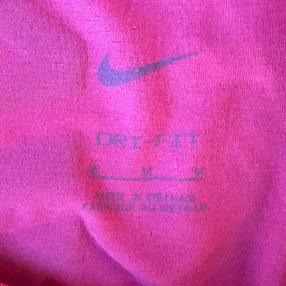 Lot of 3 Nike Pro Girls Dri-FIT Cropped Training Tank Tops M Pink Black Purple